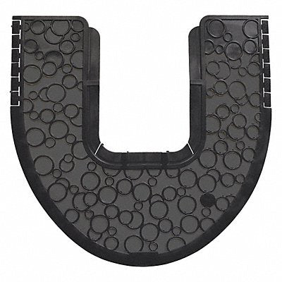 TOUGH GUY 49EV66 Toilet Mat Black Unscented 20 3/8 in PK6