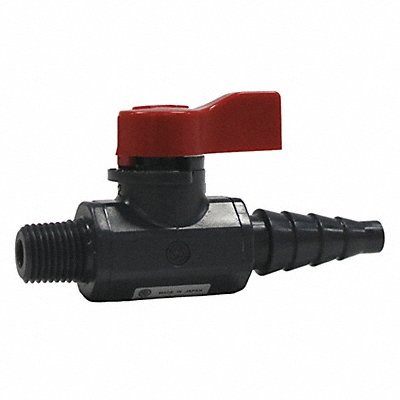 ASAHI 1078002 Manual 2-Way Ball Valve BarbxNPT PVC