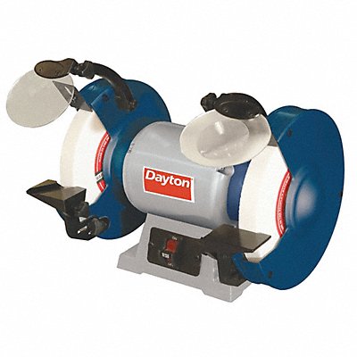 DAYTON 49H004 Bench Grinder 8 60/120 Grit 1/3HP