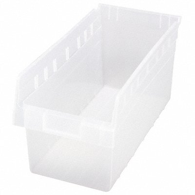 QUANTUM STORAGE SYSTEMS QSB808CL Shelf Bin Clear Polypropylene 8 in
