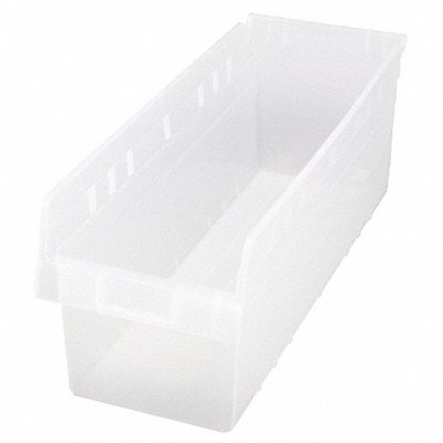 QUANTUM STORAGE SYSTEMS QSB816CL Shelf Bin Clear Polypropylene 8 in