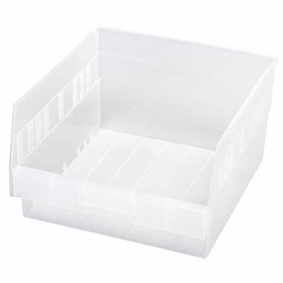 QUANTUM STORAGE SYSTEMS QSB209CL Shelf Bin Clear Polypropylene 6 in