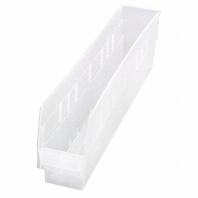 QUANTUM STORAGE SYSTEMS QSB205CL Shelf Bin Clear Polypropylene 6 in