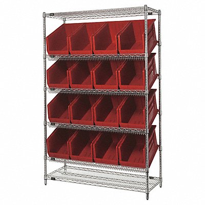 QUANTUM STORAGE SYSTEMS WRSL6741848260RD H7038 Pick Rack 18inx74inx48in Red