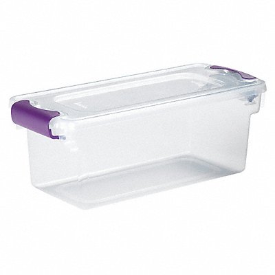 HOMZ 3410GRPRCL10 Storage Tote Clear Polypropylene