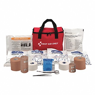 FIRST AID ONLY 7150 First Aid Kit w/House 88pcs 4.5x7 Red