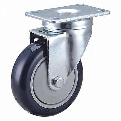 GRAINGER 49H613 Standard Plate Castor Swivel 300 lb.