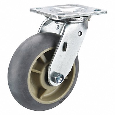 GRAINGER P21SRCP060R14H7 Standard Plate Castor Swivel 500 lb.