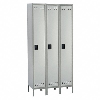 SAFCO 5525GR Wardrobe Locker 1x3Locker Grey 78 x36 x18 Assm