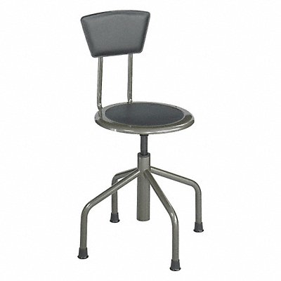 SAFCO 6668 RndStool Tube Leg Steel Base Pwtr 36 H