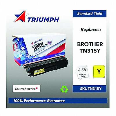 SOURCE AMERICA SKLTN315Y Toner Cartridge Yellow Max Page 3500