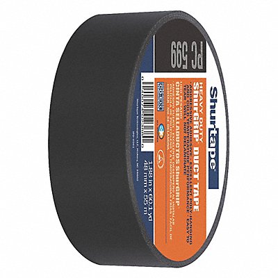 SHURTAPE PC009BLK48mmx55m24rlscs Duct Tape Black 1 7/8 in x 60 yd 9 mil