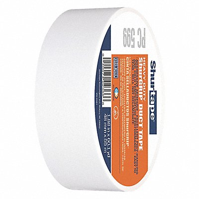 SHURTAPE PC009WHI48mmx55m24rlscs Duct Tape White 1 7/8 in x 60 yd 9 mil
