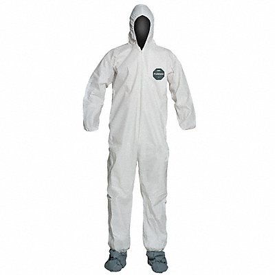 DUPONT NB122SWH3X002500 Coveralls 3XL Wht ProShield 50 PK25