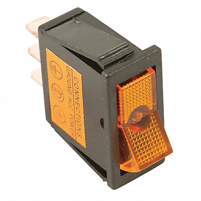 BATTERY DOCTOR 20531 Rocker Switch 1/4 Male Terminal Amber