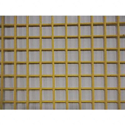 GRAINGER 12100ME105Y48X48 Wire Mesh Yellow Med 4 ft W 48 L