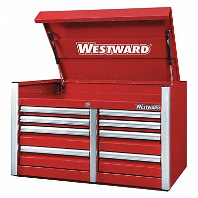 WESTWARD 49NR84 Red Industrial Premium Duty Top Chest
