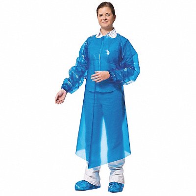 POLYCO 42650 Gown XL Blue Polyolefin PK50