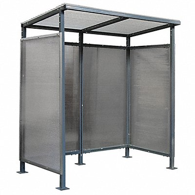 GRAINGER 49P403 Smoking Shelter 77 inx84 inx46 in Slope