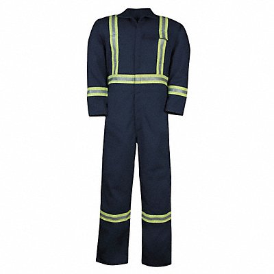 BIG BILL 1325US7MTNAY FR Coverall with Reflective Tape M