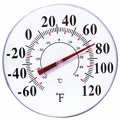 GRAINGER 49T439 Analog Thermometer -60 to 120 Degree F