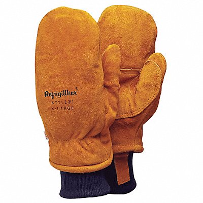 REFRIGIWEAR 0317RGLDMED Leather Gloves Gold M PR