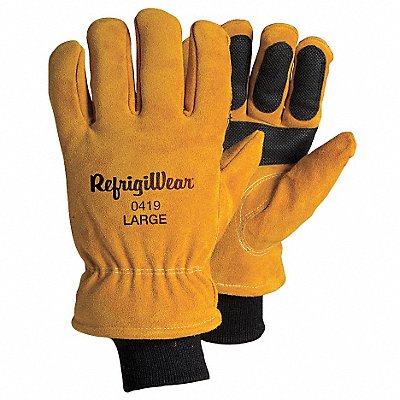REFRIGIWEAR 0419RGLDLAR Leather Gloves Gold L PR