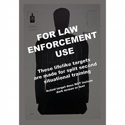 ACTION TARGET B27R100 Silhouette Target PK100