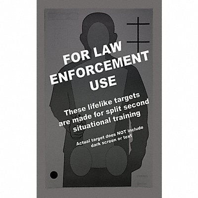 ACTION TARGET OPOTARQT2100 OPOTA Silhouette Target PK100
