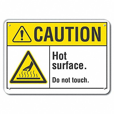 LYLE LCU30009NP14x10 Caution Sign 10 inx14 in Plastic