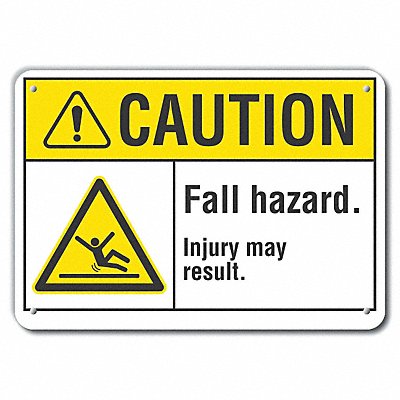 LYLE LCU30019NP10x7 Caution Sign 7 inx10 in Plastic