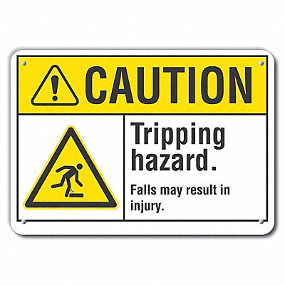 LYLE LCU30024NP14x10 Caution Sign 10 inx14 in Plastic