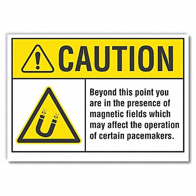 LYLE LCU30025ED10x7 Caution Sign 7inx10in Non-PVC Polymer