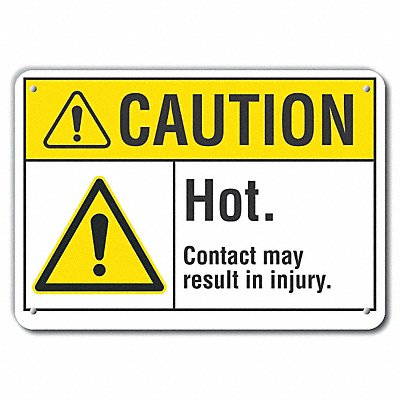 LYLE LCU30029NP10x7 Caution Sign 7 in x 10 in Plastic
