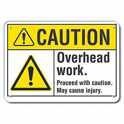 LYLE LCU30032NP14x10 Caution Sign 10 inx14 in Plastic