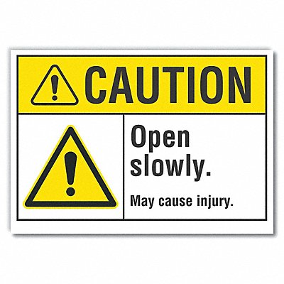 LYLE LCU30043RD14x10 Door Instruction Caution Label 10x14in