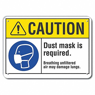 LYLE LCU30067NP14x10 Caution Sign 10 inx14 in Plastic