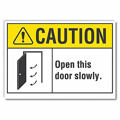 LYLE LCU30087RD14x10 Door Instruction Caution Label 10x14in