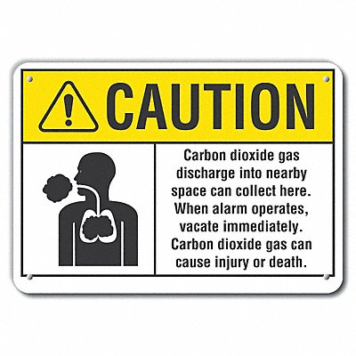 LYLE LCU30093NP14x10 Caution Sign 10 inx14 in Plastic