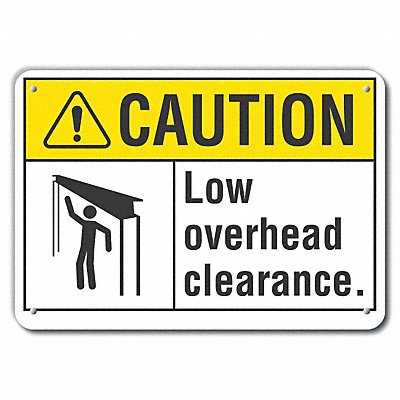 LYLE LCU30107RA10x7 Caution Sign 7 in x 10 in Aluminum