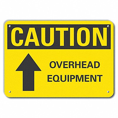 LYLE LCU30123RA10x7 Caution Sign 7 in x 10 in Aluminum