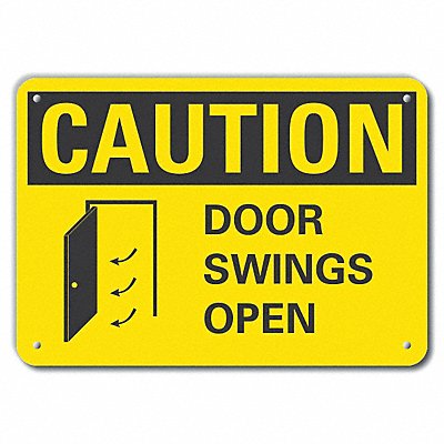 LYLE LCU30124NP10x7 Caution Sign 7 in x 10 in Plastic