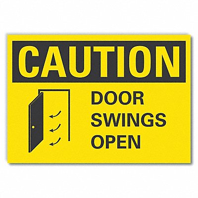 LYLE LCU30124ED10x7 Caution Sign 7in x 10in Non-PVC Polymer