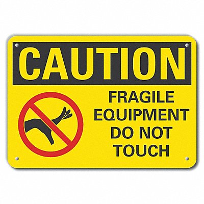 LYLE LCU30126NP10x7 Caution Sign 7 in x 10 in Plastic