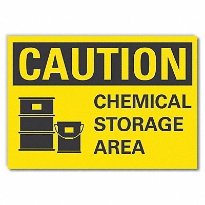 LYLE LCU30128ED10x7 Caution Sign 7inx10in Non-PVC Polymer