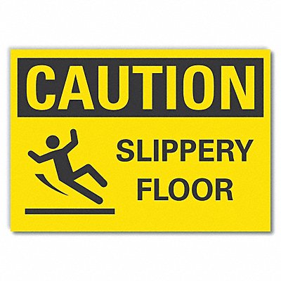 LYLE LCU30140ED14x10 Caution Sign 10inx14in Non-PVC Polymer