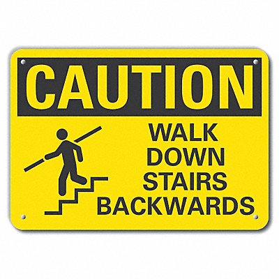 LYLE LCU30143NP10x7 Caution Sign 7 inx10 in Plastic