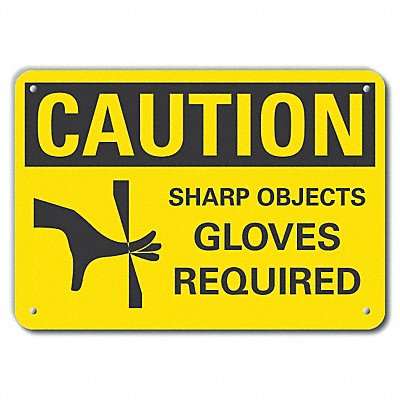 LYLE LCU30149NP14x10 Caution Sign 10 in x 14 in Plastic