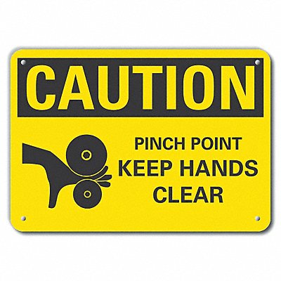 LYLE LCU30152NP14x10 Caution Sign 10 inx14 in Plastic