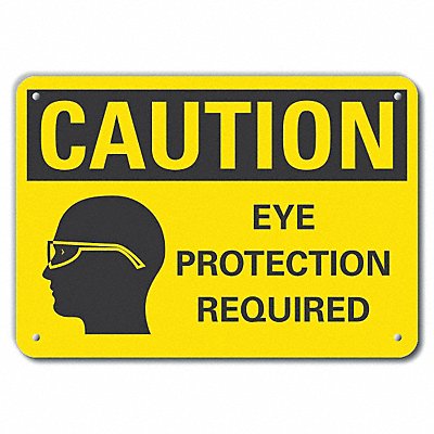 LYLE LCU30165NP14x10 Caution Sign 10 in x 14 in Plastic